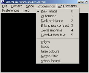 Prostředí programu Portanum
